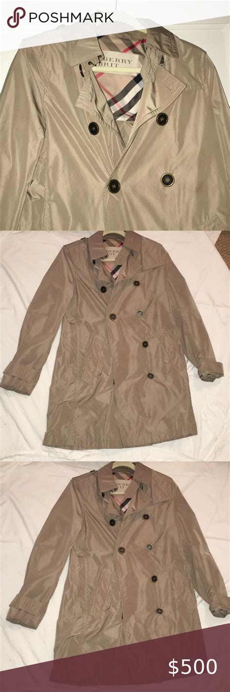 burberry brit trench coat price|authentic Burberry Brit trench coat.